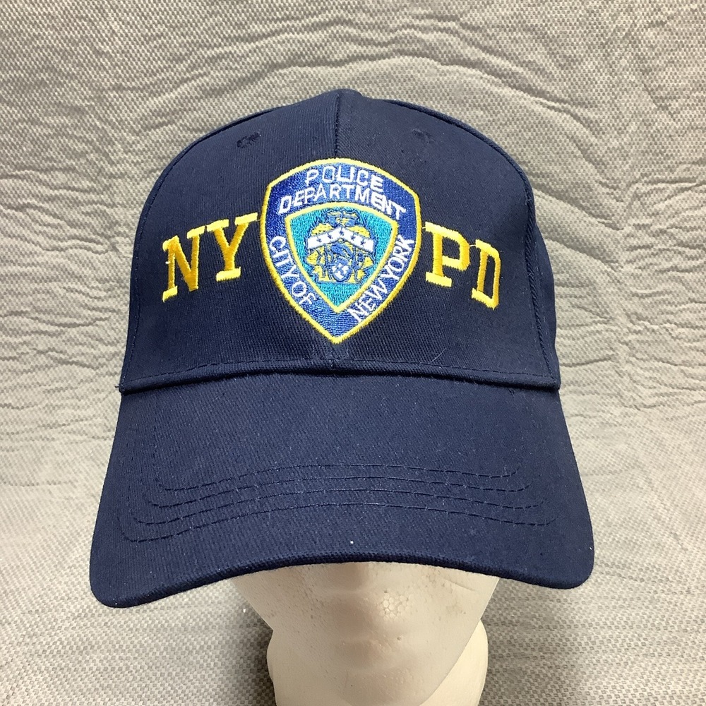 NYPD City Of New York Embroidered Blue Adjustable Strap- Back Baseball Hat Cap